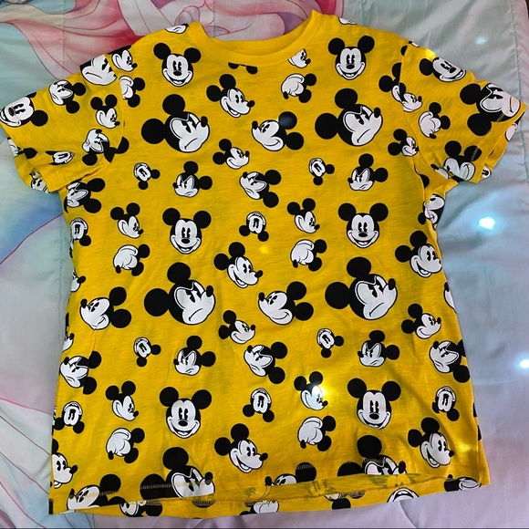 Disney Tops - SOLD Mickey Mouse all over print unisex tshirt Disney NWOT